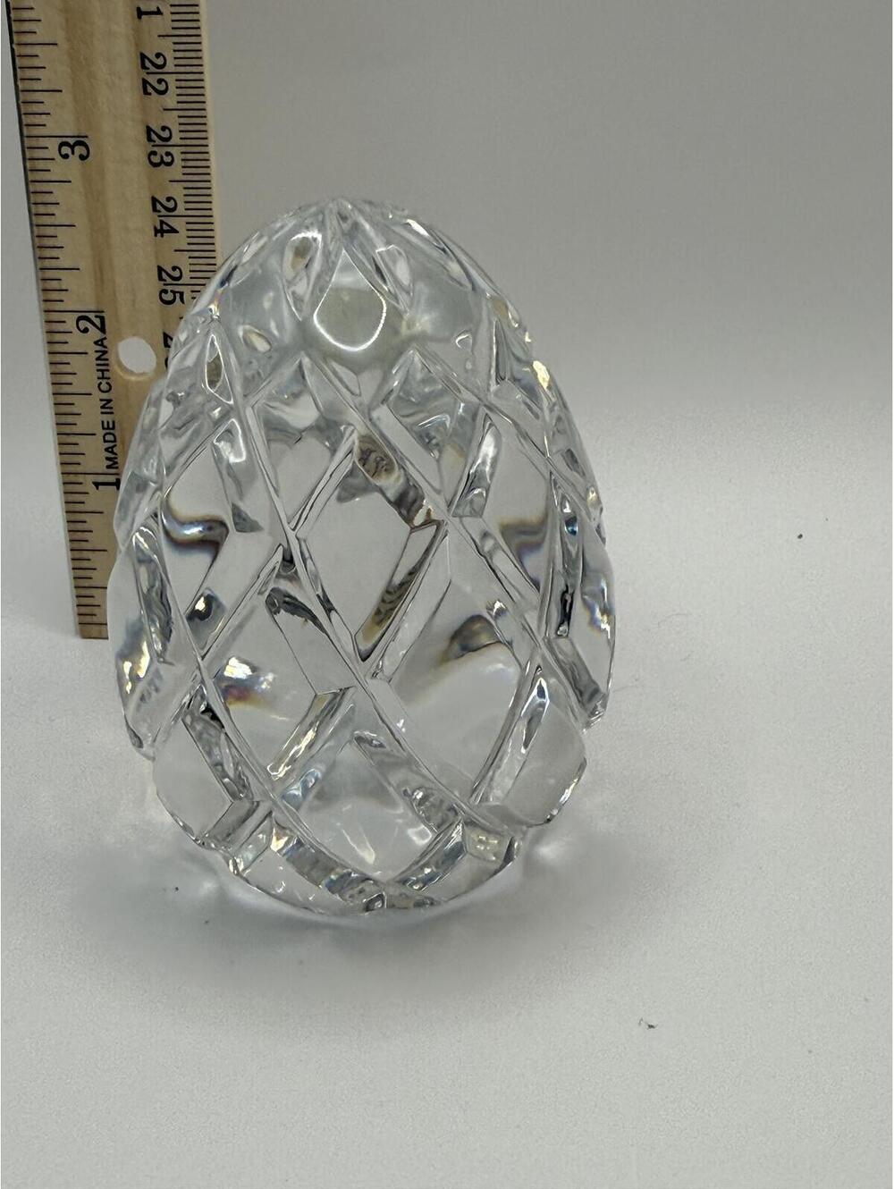 Rogaska Crystal Pineapple Figurine Paperweight Yugoslavia Lead Crystal 6.5"